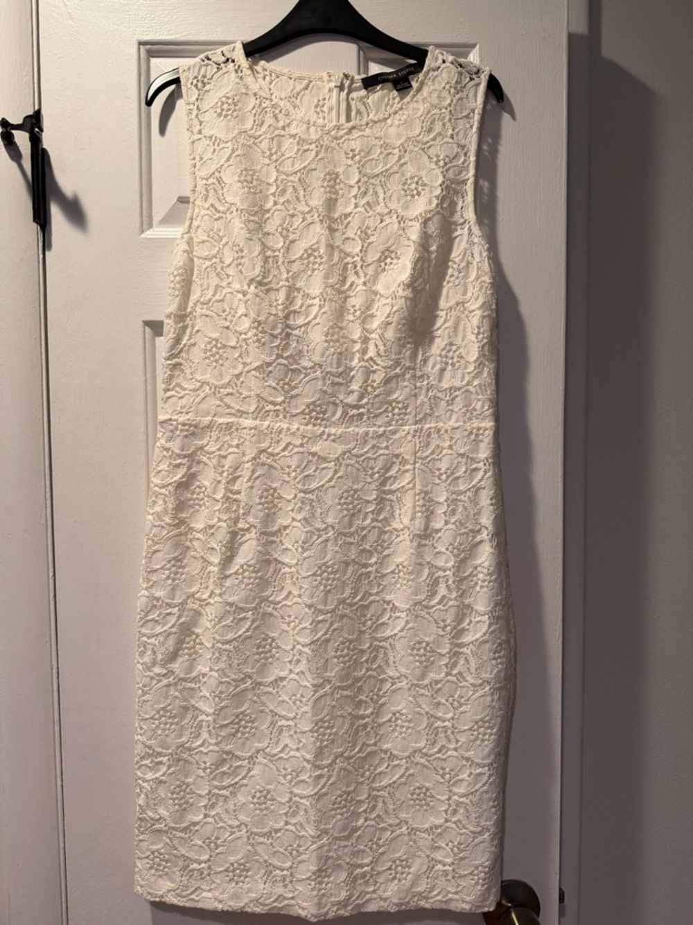 Cynthia Steffe Cream Lace Midi Sheath Dress